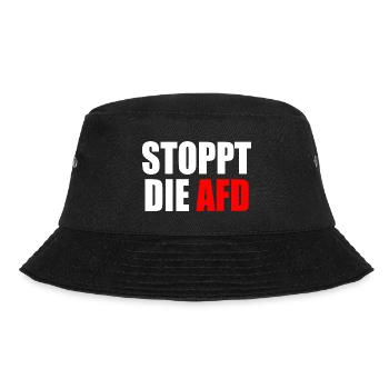 Stoppt die afd - Bucket Hat - Schwarz - Vorne - Lela (165cm)