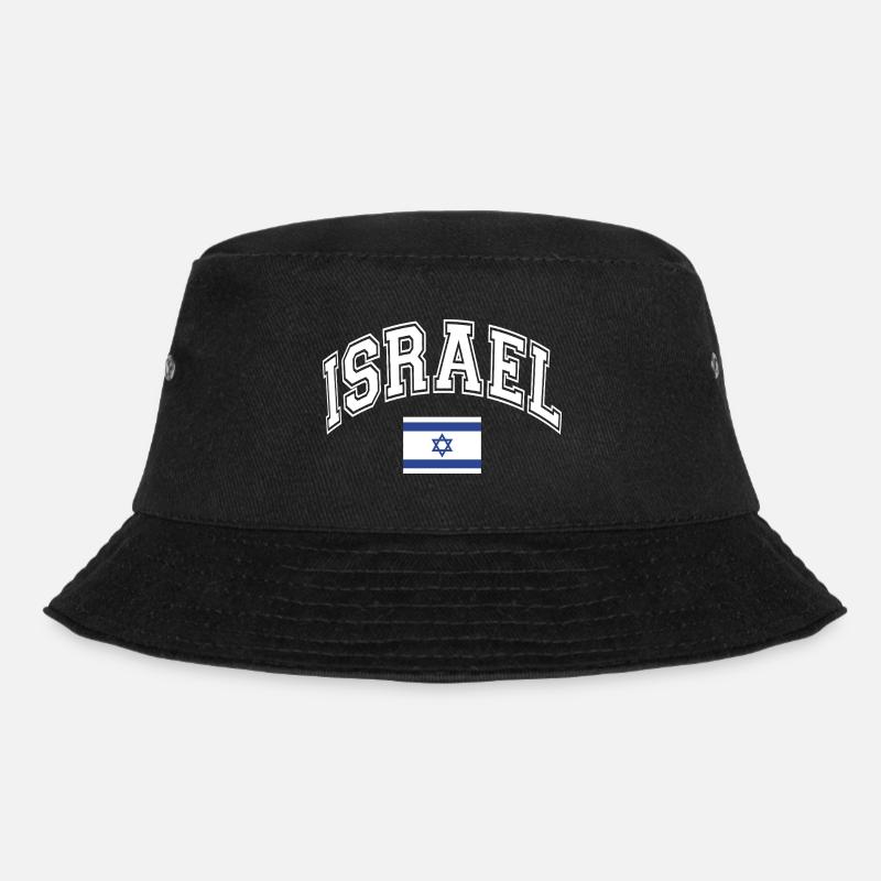Israel Flag - Bucket Hat - black