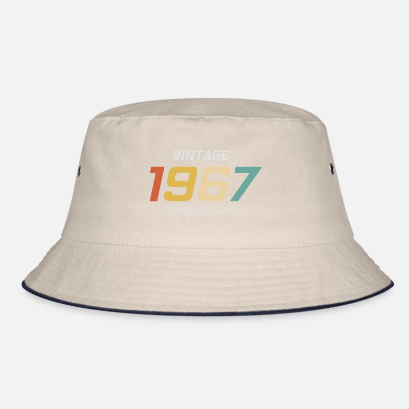 Vintage 1967 Originalteile Tee Geburtstagsgeschenk Retr Bucket Hat