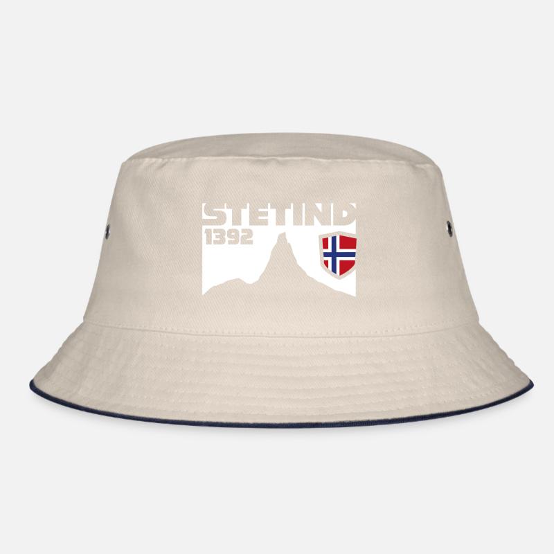 Stetind Norge Norwegian Flag Mountain Climber Bucket Hat