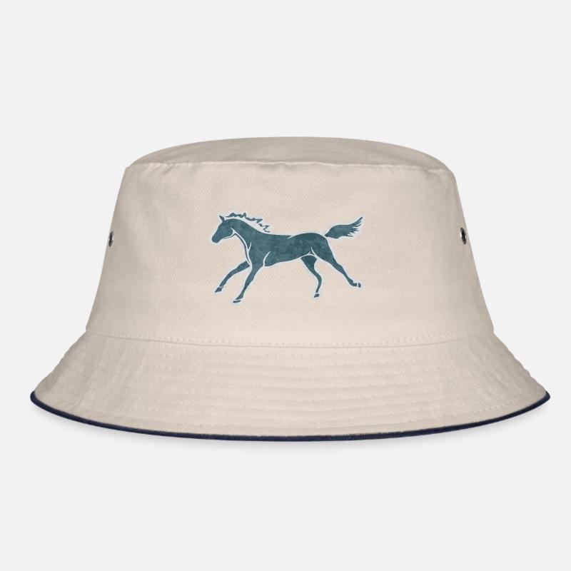 CUTE HORSE GALLOPING Bucket Hat