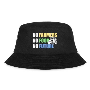 No Farmers No Food No Future - Farmer Saying - Bucket Hat - black - Front - Lela (165cm)