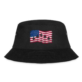 Amerikanische Kampfjets 4. Juli - Bucket Hat - Schwarz - Vorne - Lela (165cm)