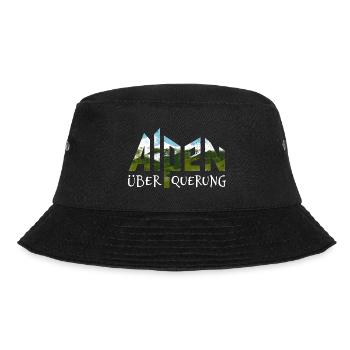 Alpenüberquerung Alpen Überquerung Wandern - Bucket Hat - Schwarz - Vorne - Lela (165cm)