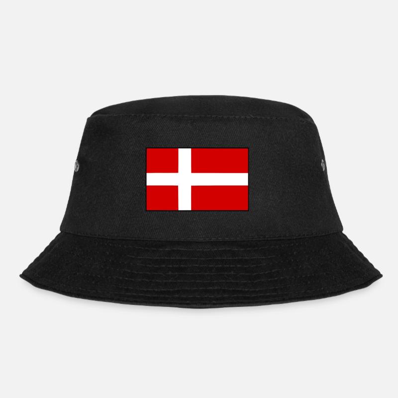 Dänemark - Bucket Hat - Schwarz