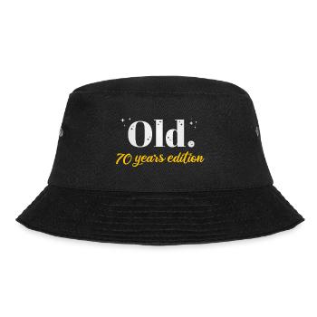 70 Jahre Alt Ironisch 70. Geburtstag Geschenk - Bucket Hat - Schwarz - Vorne - Lela (165cm)