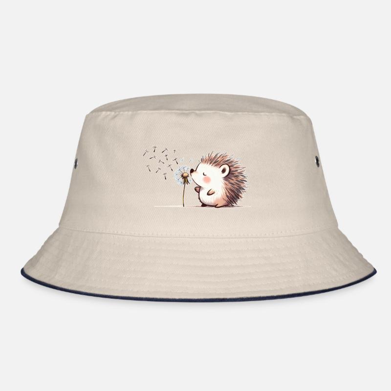 Igel mit Pusteblume Bucket Hat