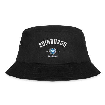 Edinburgh - Vintage Scotish Flag - Bucket Hat - black - Front - Lela (165cm)