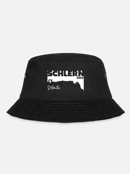 Schlern Sciliar Dolomiten Italien Südtirol Flagge - Bucket Hat - Schwarz