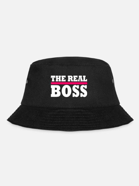 The real boss - Bucket Hat - Schwarz