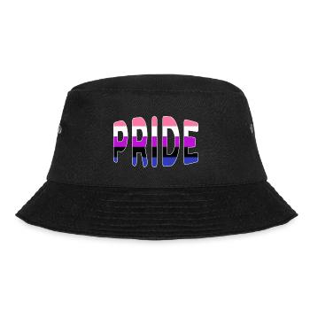 Pride logo Genderfluid - Bucket Hat - black - Front - Lela (165cm)