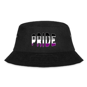 Pride-Logo asexuell - Bucket Hat - Schwarz - Vorne - Lela (165cm)