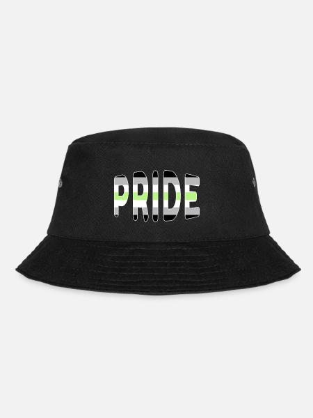 Pride-Logo Agender - Bucket Hat - Schwarz