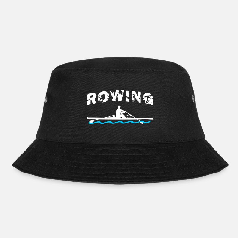 Rudern, Ruderboot, Ruderer - Bucket Hat - Schwarz