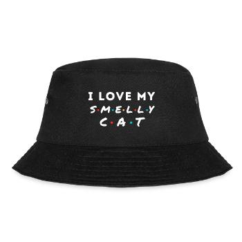 I Love My Cat Funny Cat Owner Gift Idea - Bucket Hat - black - Front - Lela (165cm)