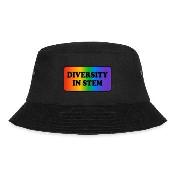 Vielfalt in MINT - Bucket Hat - Schwarz - Vorne - Lela (165cm)