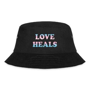 Liebe heilt Trans-Flagge - Bucket Hat - Schwarz - Vorne - Lela (165cm)