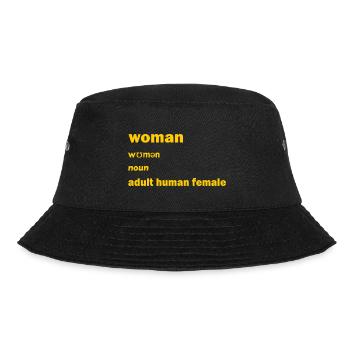 Woman Adult Human Female - Bucket Hat - Schwarz - Vorne - Lela (165cm)