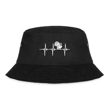 Herzschlag für Truthahn Vogel - Bucket Hat - Schwarz - Vorne - Lela (165cm)