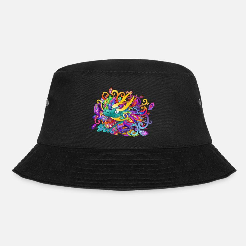 chinesischer Drache - Bucket Hat - Schwarz