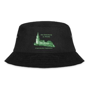 Osterburg Weida Vogtland grün - Bucket Hat - Schwarz - Vorne - Lela (165cm)