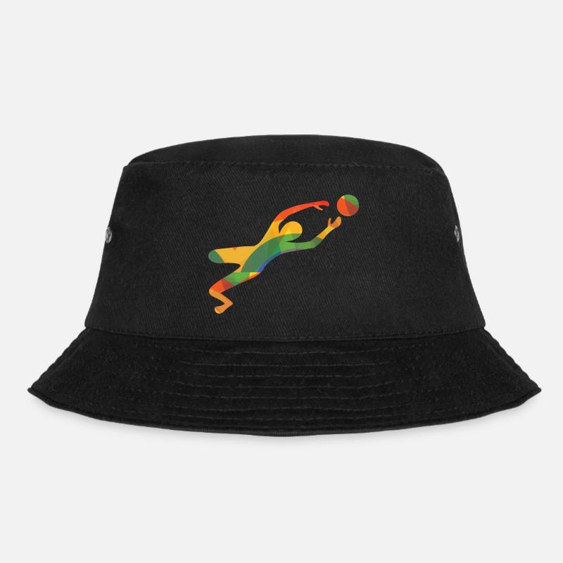 Farbiger Torwart - Bucket Hat - Schwarz