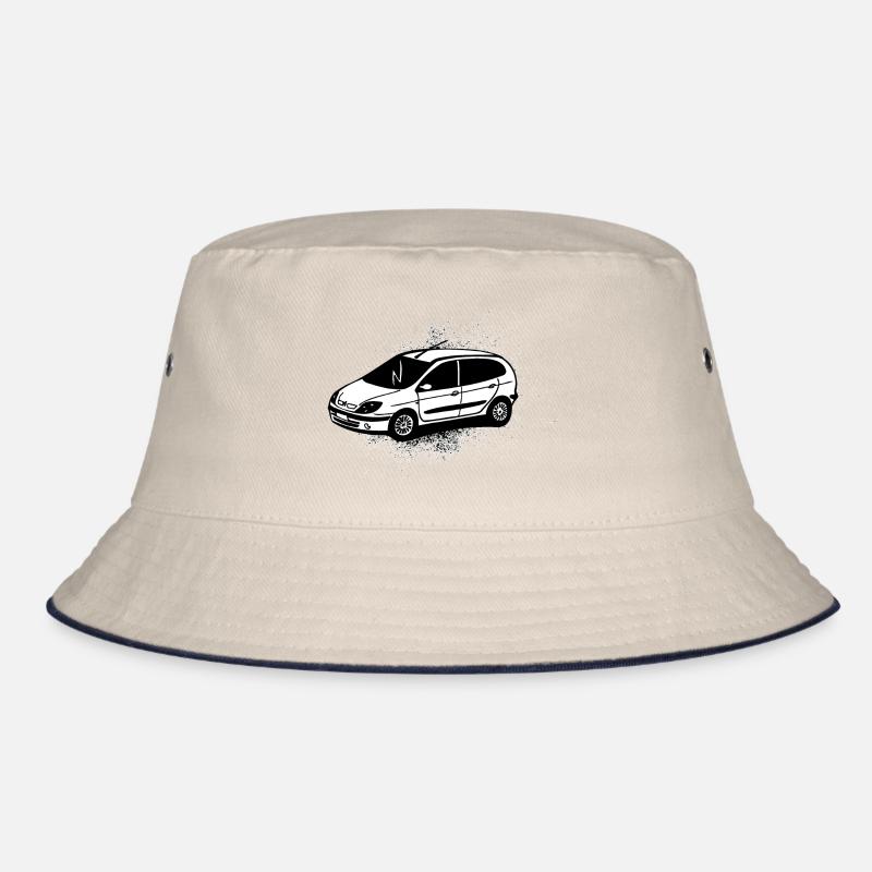 Small white car Bucket Hat