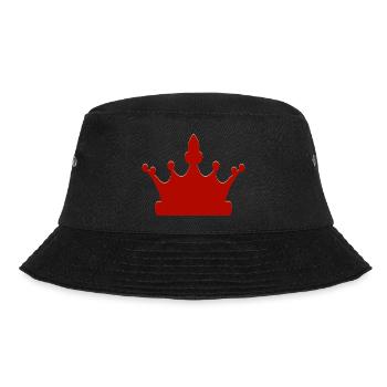 Königliche Krone - Bucket Hat - Schwarz - Vorne - Lela (165cm)