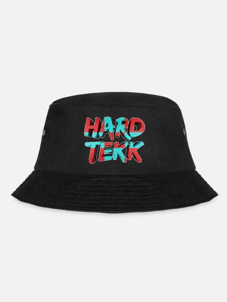 HardTekk 3D Schriftzug 004 - Bucket Hat - Schwarz
