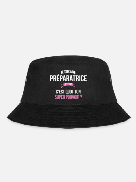 Préparatrice super pouvoir femme - Bob - noir