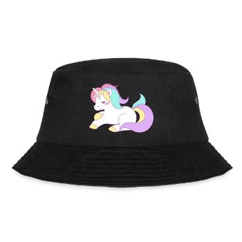 cute unicorn - Bucket Hat - black - Front - Lela (165cm)