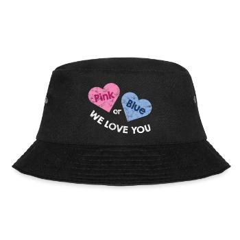 Pink or Blue: Sex does not matter - for pregnant women - Bucket Hat - black - Front - Lela (165cm)