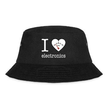 I love Electronics - electronics / gift idea - Bucket Hat - black - Front - Lela (165cm)