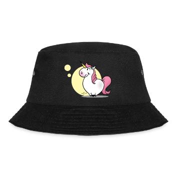 Einhorn - Bucket Hat - Schwarz - Vorne - Lela (165cm)
