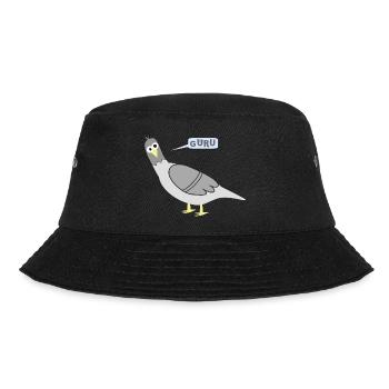 Stadttauben GURU - Bucket Hat - Schwarz - Vorne - Lela (165cm)