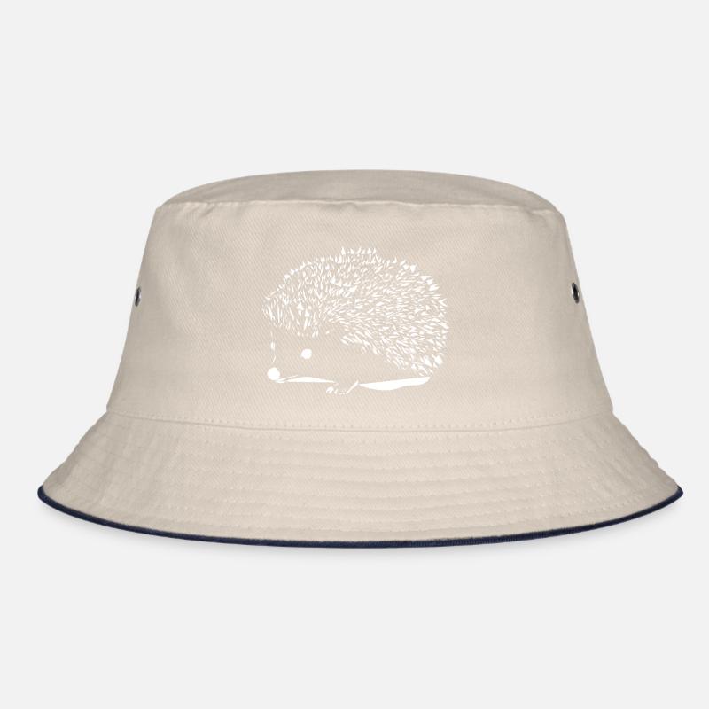 Igel weiß Bucket Hat