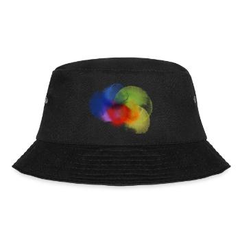 Farbklecks - Bucket Hat - Schwarz - Vorne - Lela (165cm)