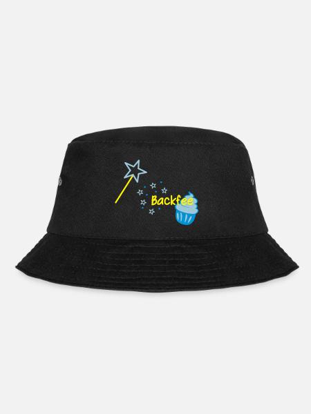 Cupcaki Backfee - Bucket Hat - Schwarz