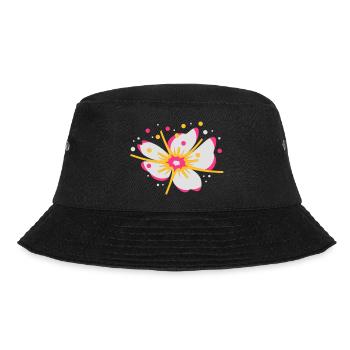 A cherry blossom with pollen - Bucket Hat - black - Front - Lela (165cm)