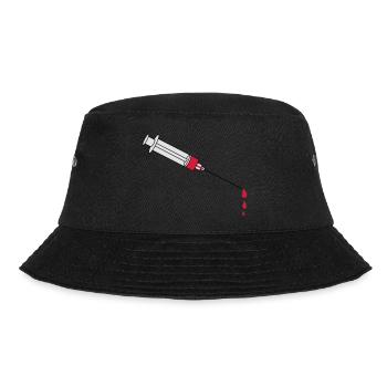 Blood Syringe - Bucket Hat - Schwarz - Vorne - Lela (165cm)