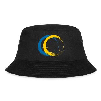 Circle brush flag of Sweden holiday travel - Bucket Hat - black - Front - Lela (165cm)