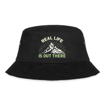 Real Life Is Out There - Bucket Hat - black - Front - Lela (165cm)