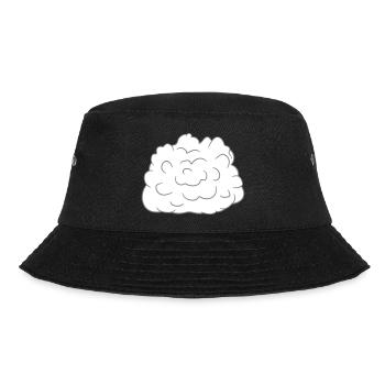 wool cloud heap dust sky fluff clipart saw - Bucket Hat - black - Front - Lela (165cm)