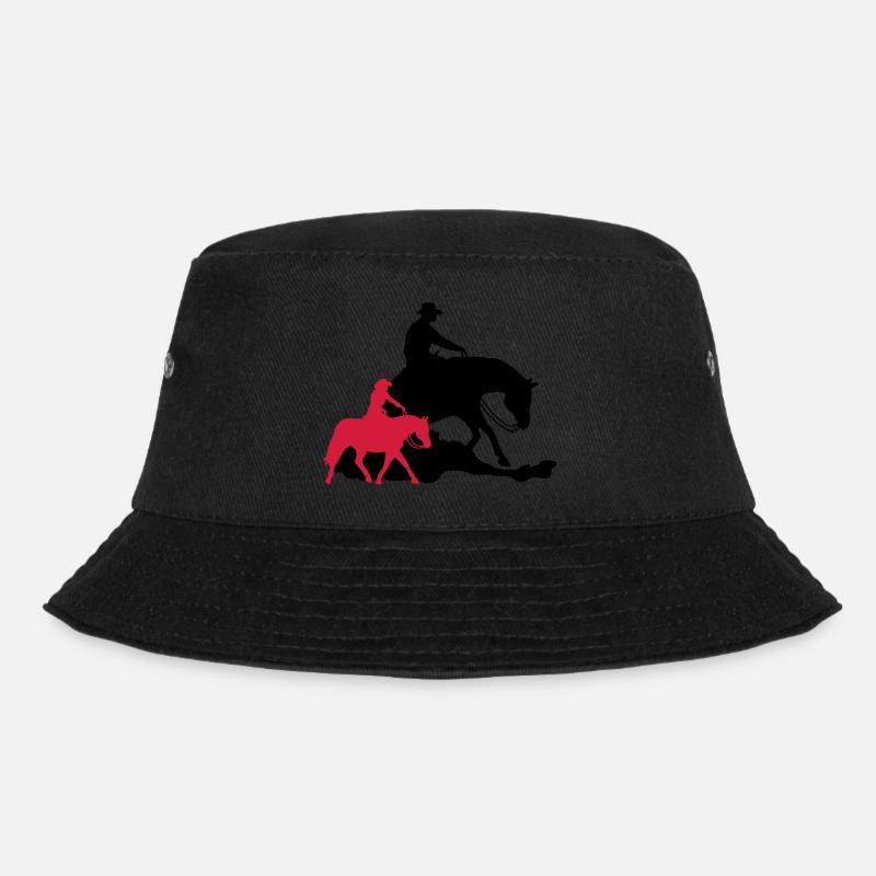 Reining vs Ranch Riding - Bucket Hat - black