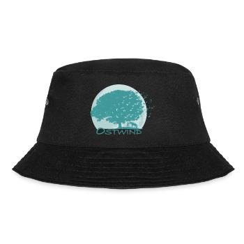 Ostwind Aris Ankunft Mond, Baum und Vögel türkis - Bucket Hat - Schwarz - Vorne - Lela (165cm)