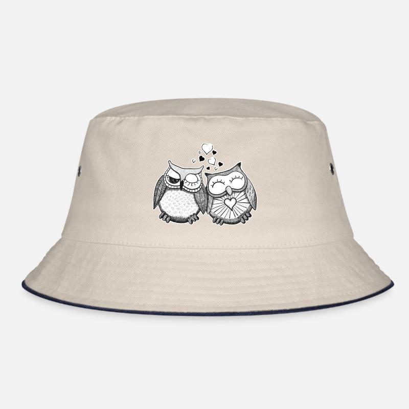 Verliebte Eulen Paar Bucket Hat