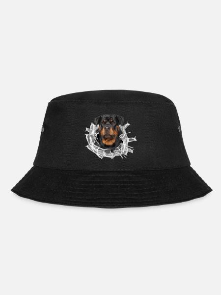 Rottweiler im Glas Loch - Bucket Hat - Schwarz