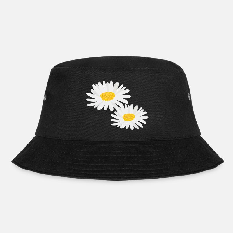 Blume Gänseblümchen - Bucket Hat - Schwarz
