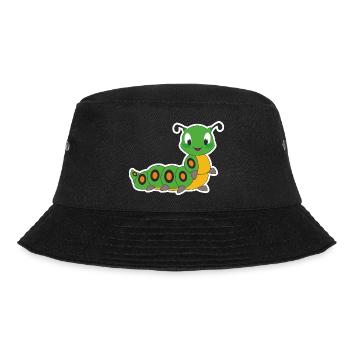 Raupe - Bucket Hat - Schwarz - Vorne - Lela (165cm)