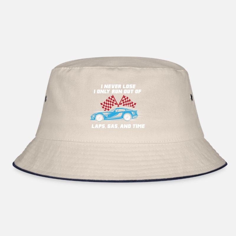 Car Racing Checkerd Flag - Fast Car Lover Gift Bucket Hat